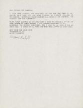 Letter written by TOT president from 1991 to 1992, Scott Thornhill, addressed to the future president of TOT.