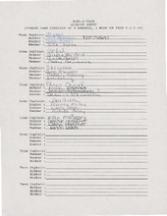 Sign-up sheet for a Bowl-a-Thon contest.